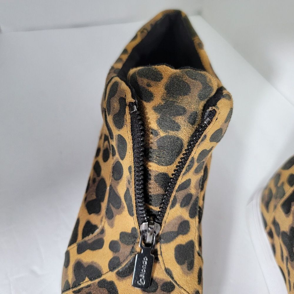 Blondo Glenda Waterproof Leopard Print Suede Leather Hidden Wedge Zip Sneaker 8‎ - Picture 16 of 16
